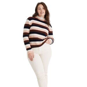 Madewell Evercrest NWT Striped Pullover Coziest Knit Sweater Size XXL